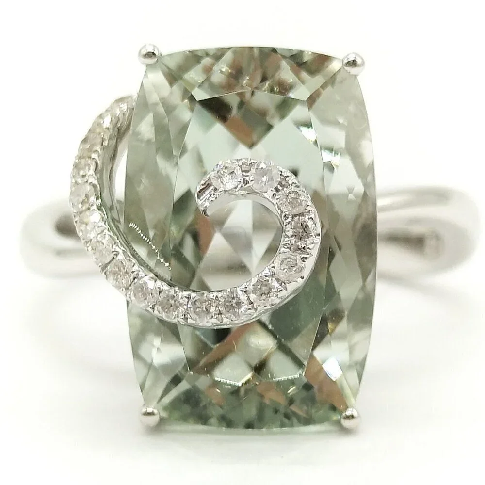 Jewelry Ring 7.55ct White Gold